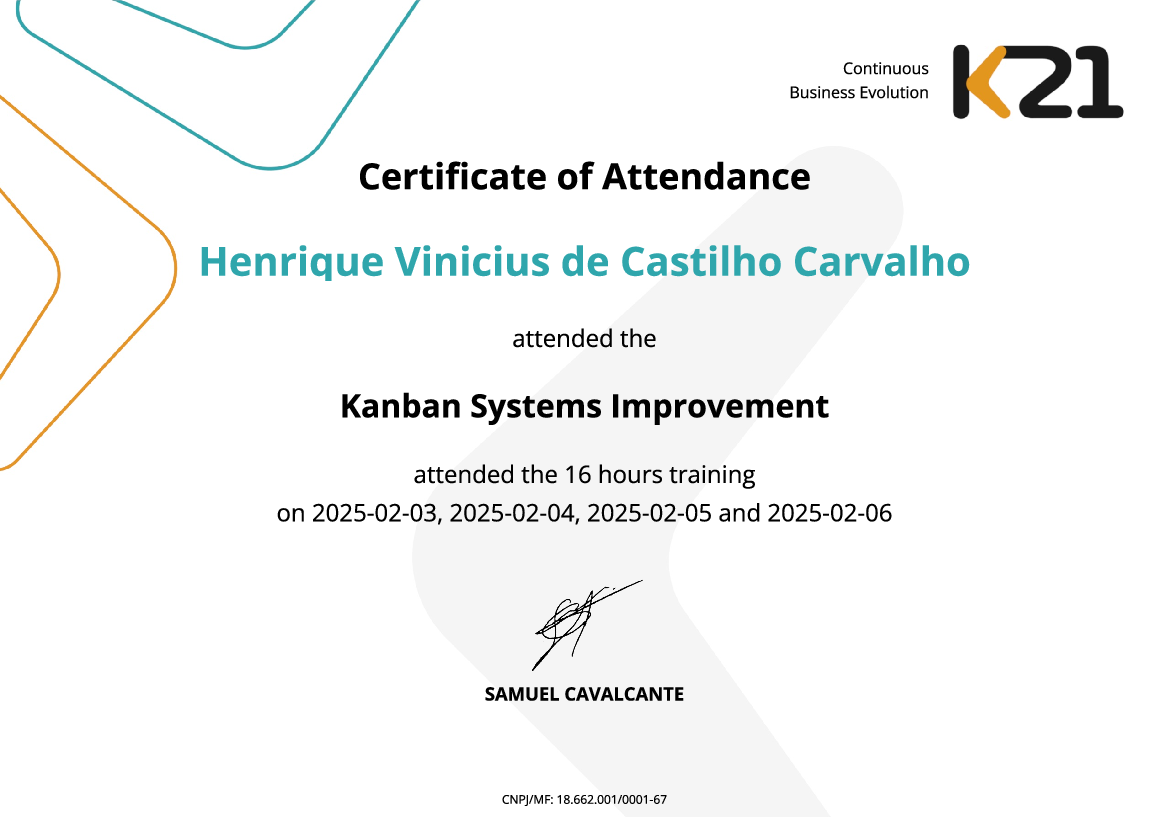 Certificado K21